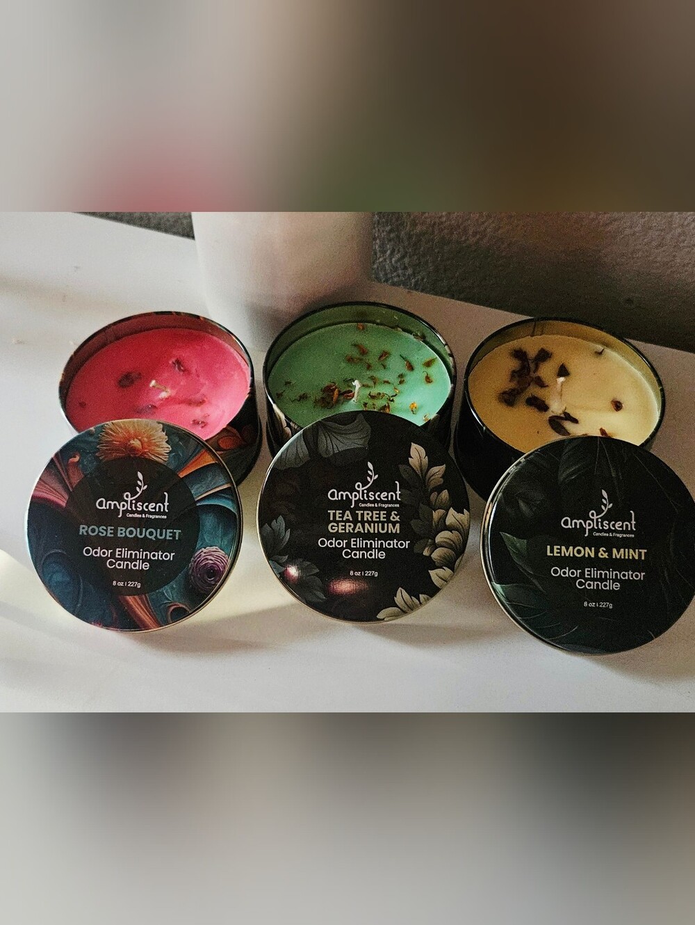 3 Ampliscent Ordor Eliminator Candles